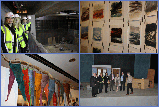 Members of the Culture, Arts and Leisure Committee visiting sectors involved in the Creative Industries.  