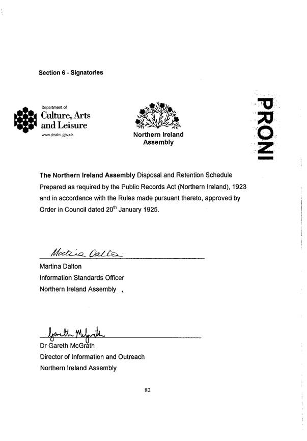 Signatories
