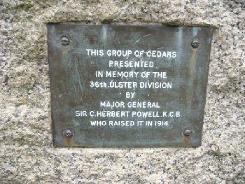 Stormont Estate - Somme Memorial Stone