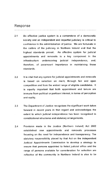 Department of Justice submission