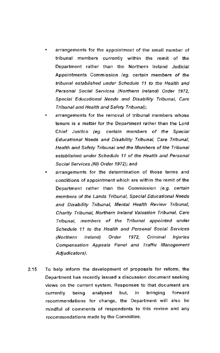 Department of Justice submission