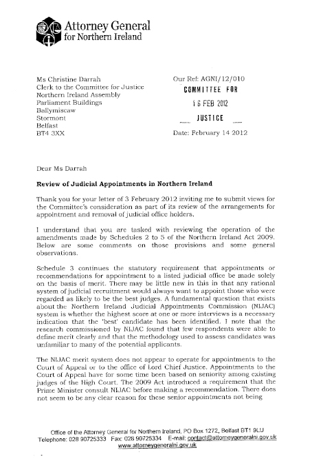 The Attorney General for Northern Ireland
