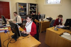bursary students at work