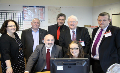 Members of the Committee for Social Development visit to the Child Maintenance and Enforcement Division.