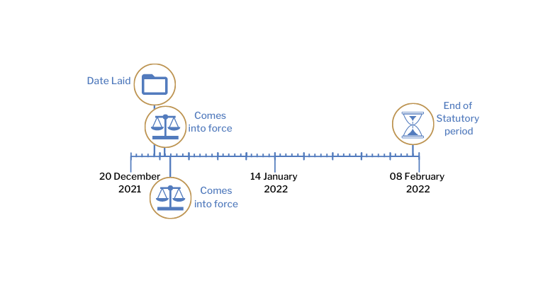 This timeline tracker shows the progress of The Health Protection (Coronavirus, Restrictions) Regulations (Northern Ireland) 2021 (Amendment No.21) Regulations (Northern Ireland) 2021 . The exact details are available in the table below. 