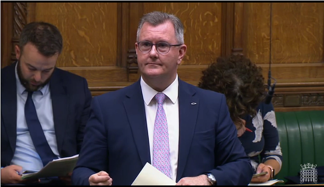 Sir Jeffrey Donaldson speaking in the Commons on the NI Protocol Bill 