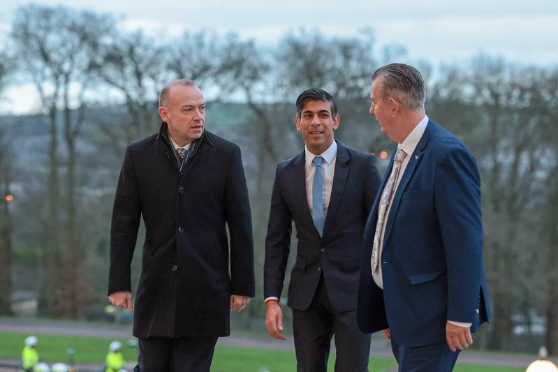 On a recent visit to Parliament Buildings, the Secretary of State for Northern Ireland Chris Heaton-Harris, Prime Minister Rishi Sunak, and Speaker Edwin Poots 