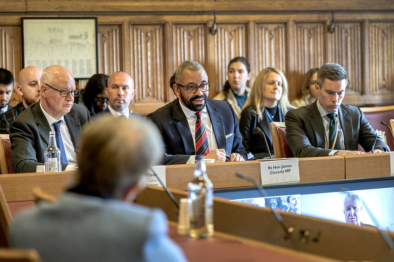 Foreign Secretary James Cleverly speaking to the Lords Protocol on Ireland/Northern Ireland Sub-Committee 