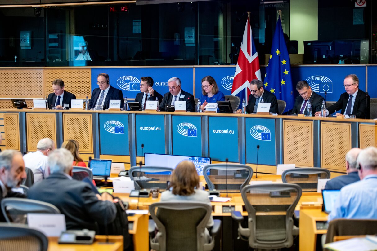 The first meeting of the EU - UK Parliamentary Partnership Assembly in Brussels