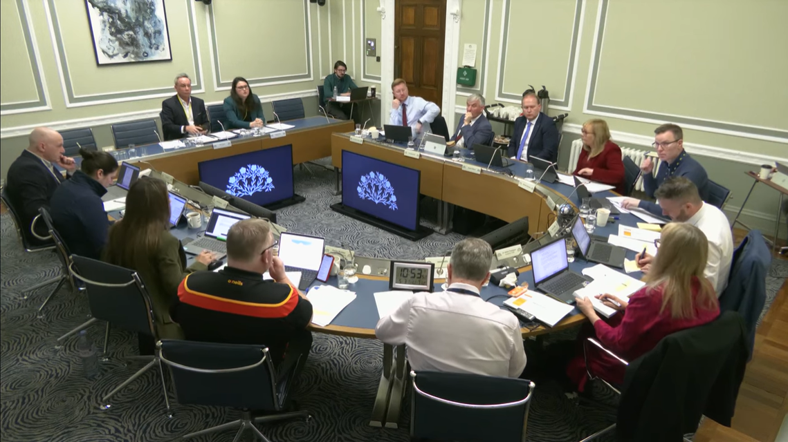 the Committee for Agriculture, Environment and Rural Affairs taking evidence from representatives from Stena Line and the UK Chamber of Shipping