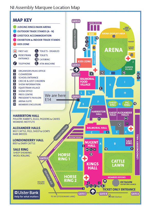 Balmoral Show map and layout