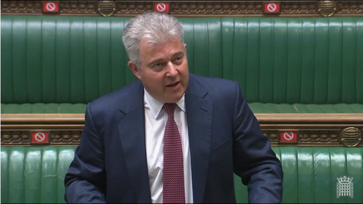 Secretary of State for Northern Ireland Brandon Lewis speaking in the Commons | Source: UK Parliament