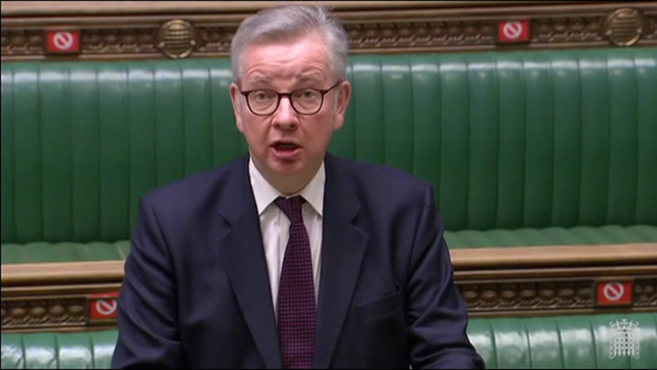 Michael Gove answering questions in the House of Commons | Source: UK Parliament