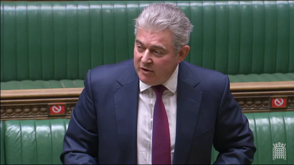 Secretary of State for Northern Ireland Brandon Lewis in the House of Commons on Wednesday signalled the UK Government’s action: “we are taking forward a series of further temporary operational steps.”  | Source UK Parliament
