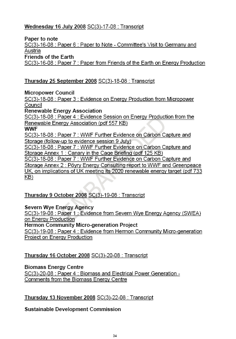 Sustainability Committee’s Energy Report