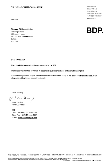 Building Design Partnership (BDP) Submission to the Planning Bill