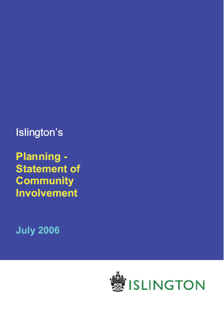 Islington’s Statement of Community involvement