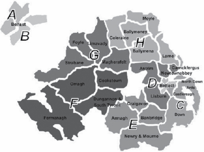 Police Districts in Northern Ireland