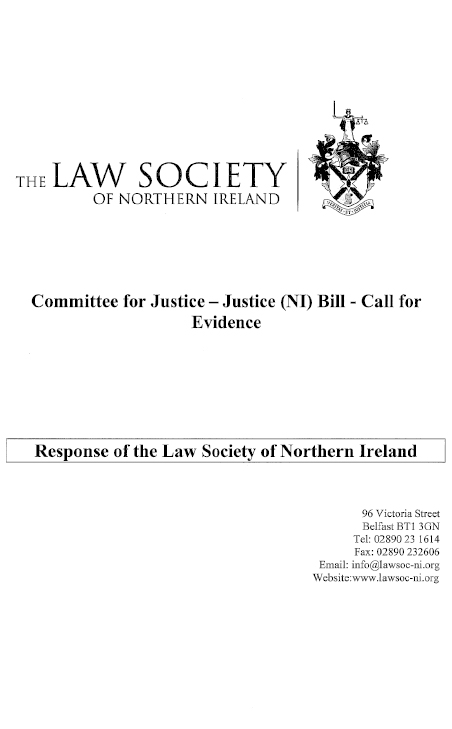 Law Society of Northern Ireland submission