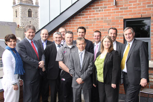 Members of the Northern Ireland Assembly Committee for Employment and Learning on a visit to South Eastern Regional College