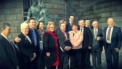 Committee members with members of the Joint Committee for Health & Children, Dublin.