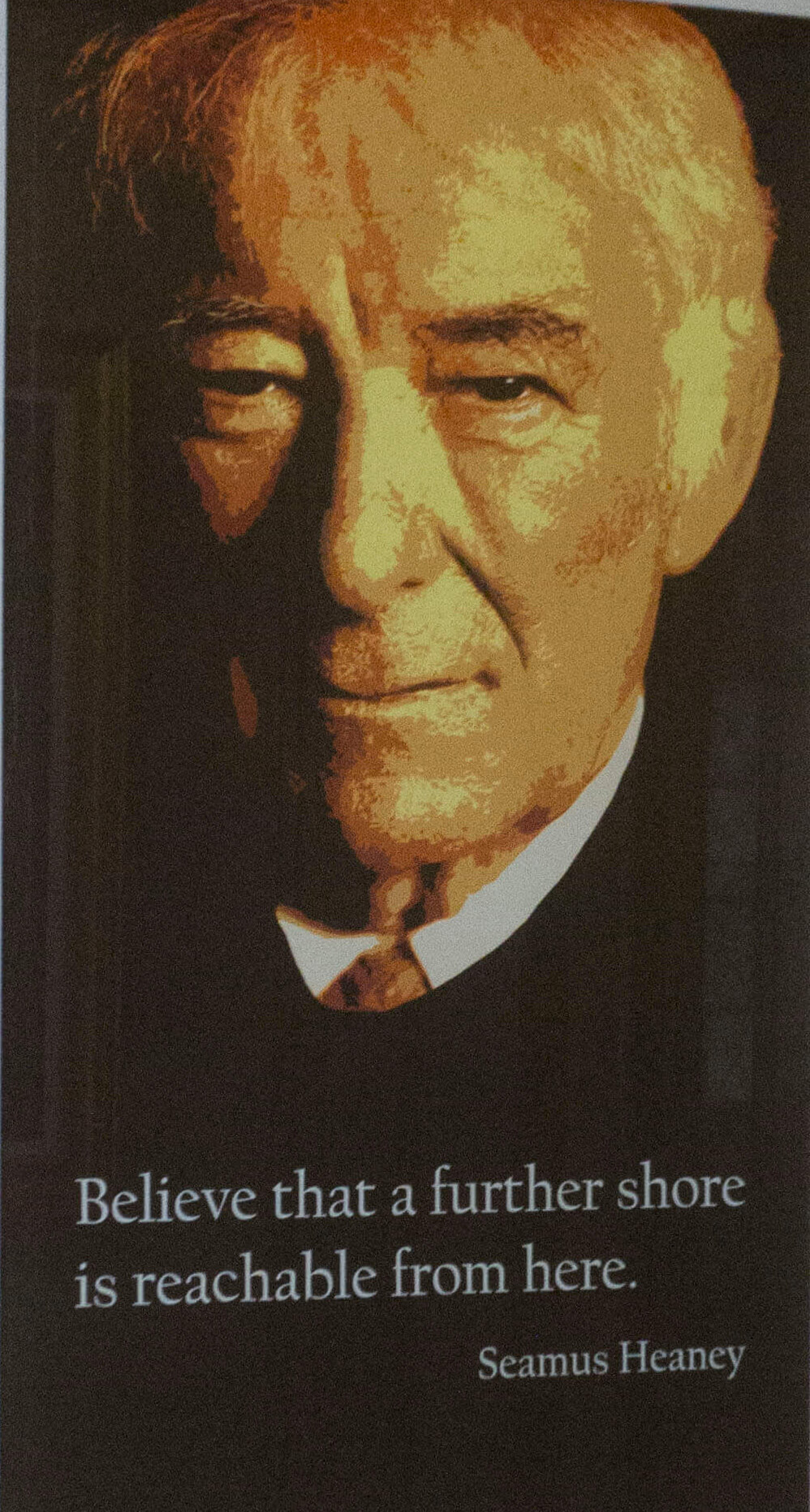 Portraits of Seamus Heaney and C S Lewis