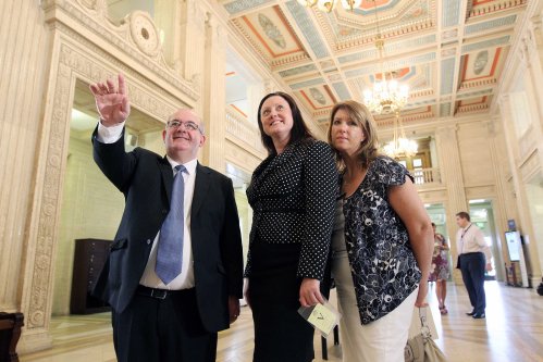 The Speaker William Hay shows people around the Great Hall