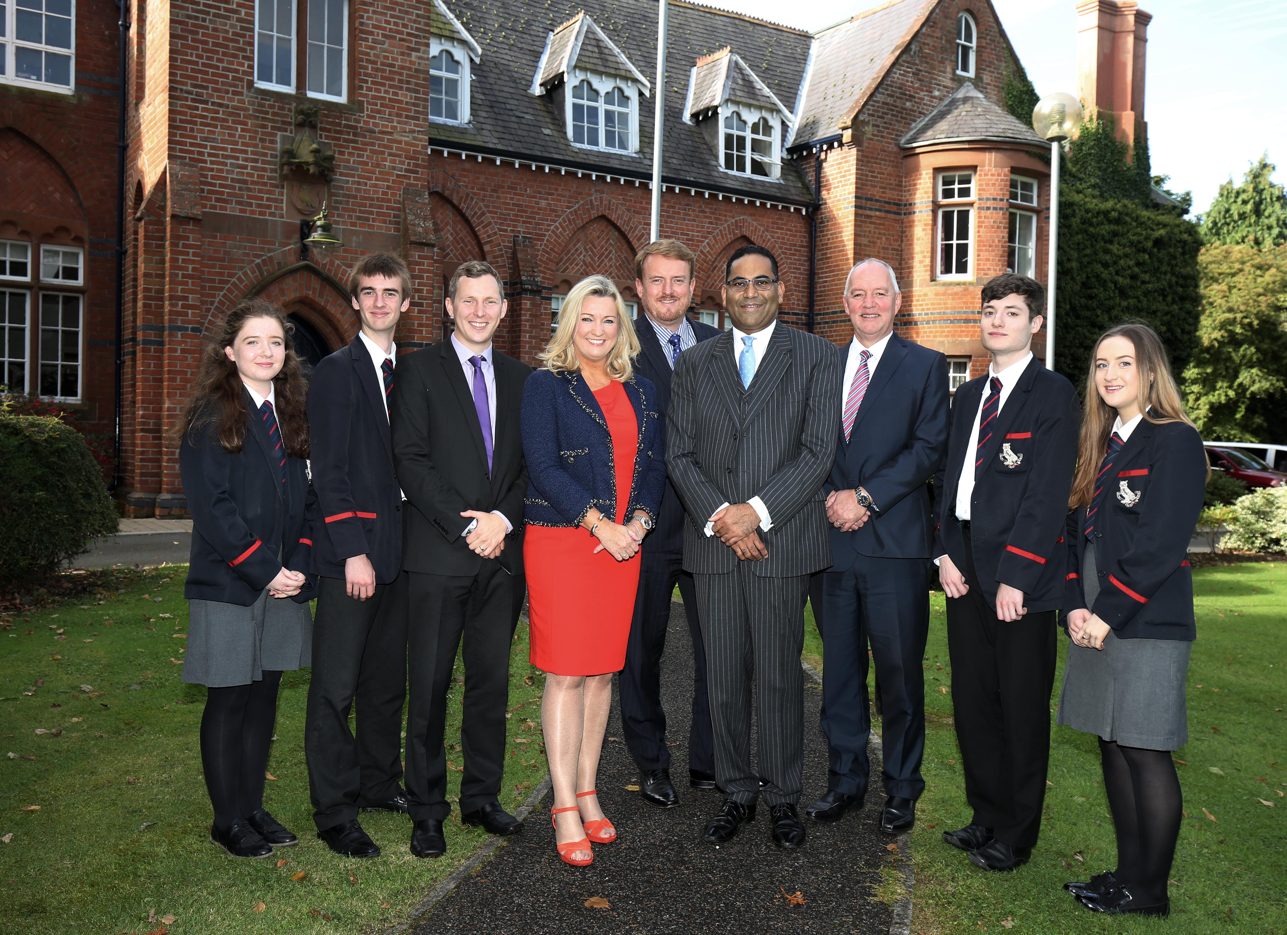The Secretary-General of the Commonwealth Parliamentary Association (CPA) Mr Akbar Khan pictured with Jo-Anne Dobson MLA, Chair of the CPA Northern Ireland Branch on a visit to Lurgan College. Today’s visit was organised as part of the CPA Roadshows tour of Commonwealth Schools and Universities.