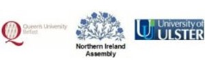 Logos of QUB, NIAssembly and UU