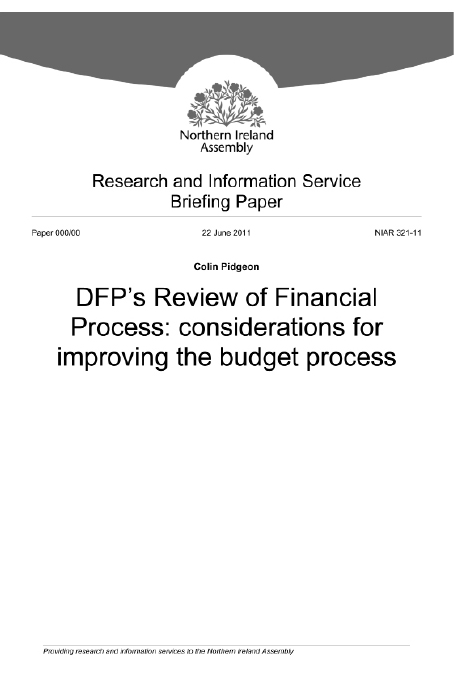 DFP's Review of Financial Process