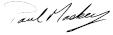 Paul Maskey signature