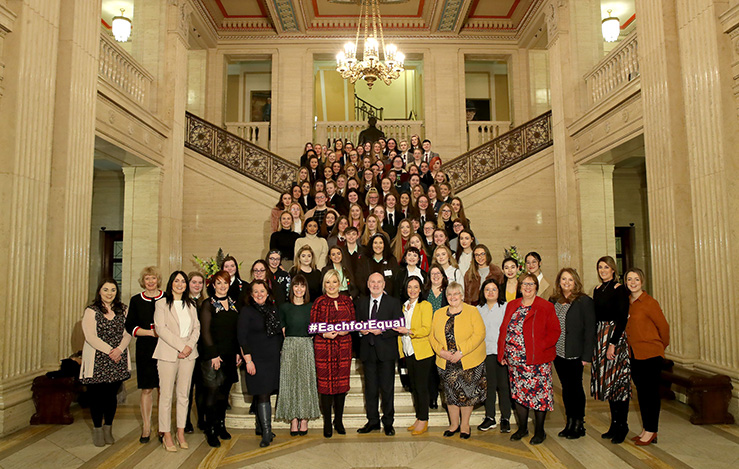 To celebrate International Women’s Day, the Speaker of the Northern Ireland Assembly, Alex Maskey MLA, today hosted a special debate in the Assembly Chamber with more than 90 young women representing 33 schools and youth organisations.