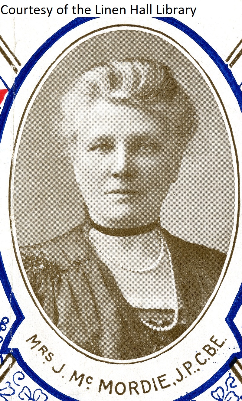 Julia McMordie, one of the first women members of the 1921 Parliament of Northern Ireland