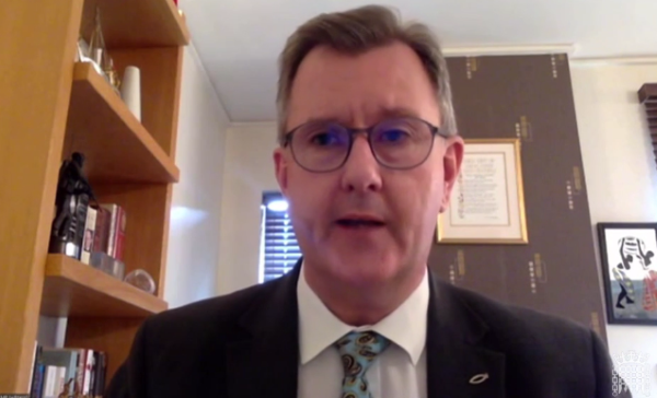 Sir Jeffrey Donaldson speaking to the Constitution Committee