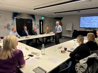 PAC Members attending Effective questioning training session with Brian Whalley.