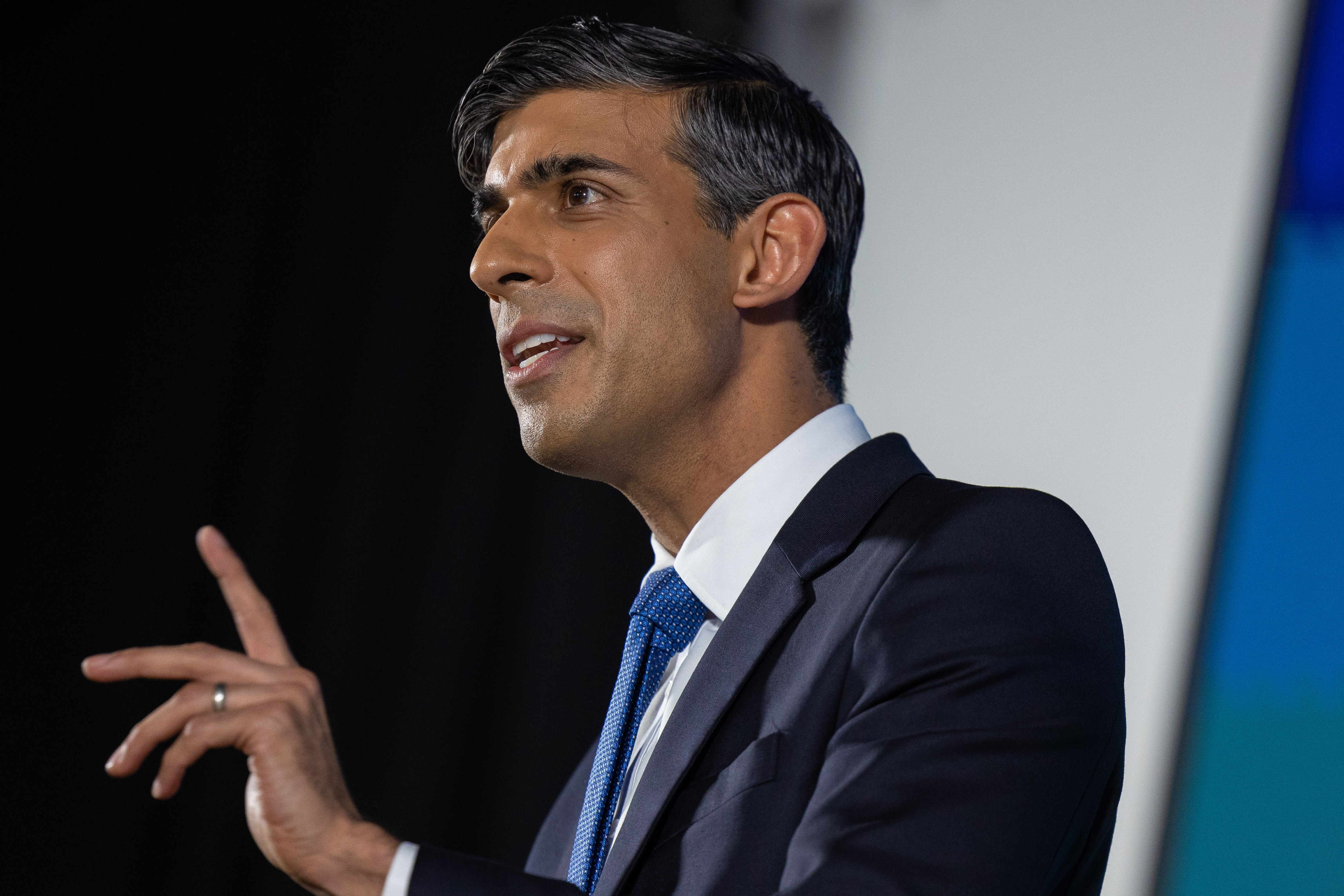 Prime Minister Rishi Sunak delivering a speech last week