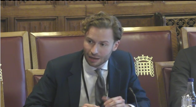 Anton Spisak speaking to the Lords Windsor Framework Sub-Committee