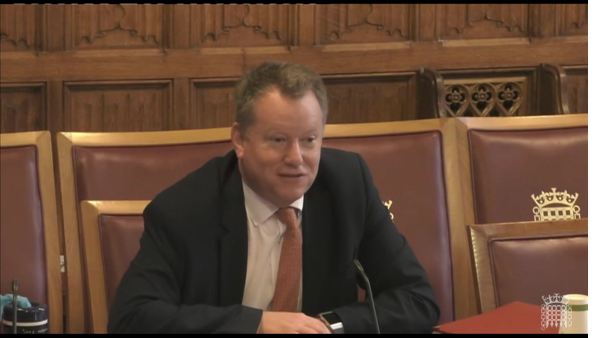 Lord Frost addressing the European Affairs Committee