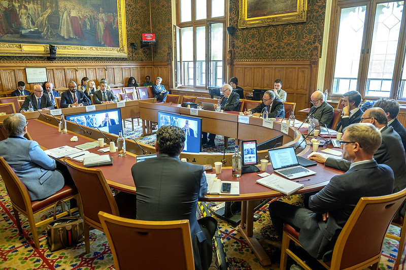The Lords Sub-Committee on the Protocol on Ireland/Northern Ireland during its evidence session with the Foreign Secretary in May 2023