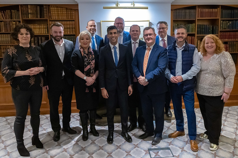 The Prime Minister meeting political leaders in Northern Ireland
