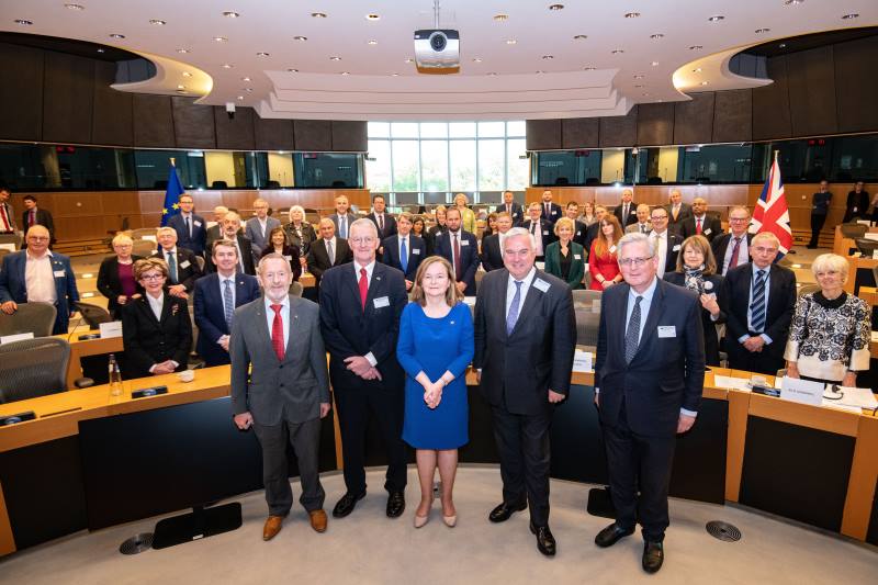 The first meeting of the EU-UK Parliamentary Partnership Assembly. Nathalie Loiseau and Sir Oliver Heald co-chair the PPA