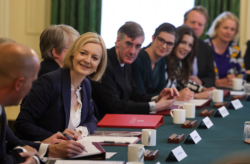Prime Minister Truss chairing her first Cabinet meeting 