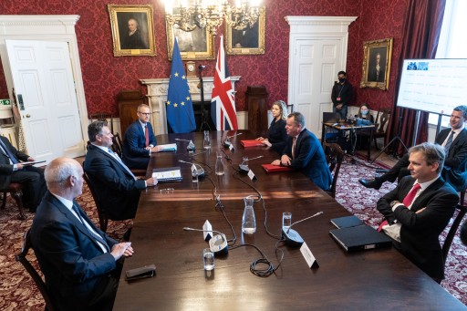 Maroš Šefčovič, Vice-President of the European Commission meeting with David Frost, Minister of State at the Cabinet Office, in London | Source: European Union