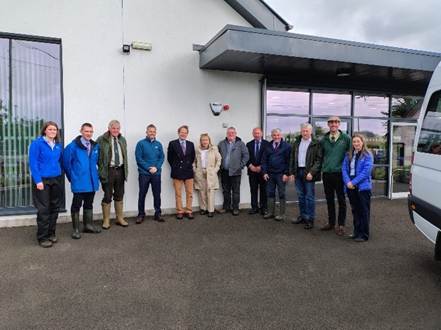 3 July 2025 - CAFRE Hill Farm, Glenwherry, Antrim Hills - the Committee took its weekly meeting to the Hill Farm and was briefed by CAFRE Officials who provided insights into sustainable land management, biodiversity and upland farming practices. The Irish Grouse Conservation Trust also presented on conserving red grouse populations and their associated habitats.