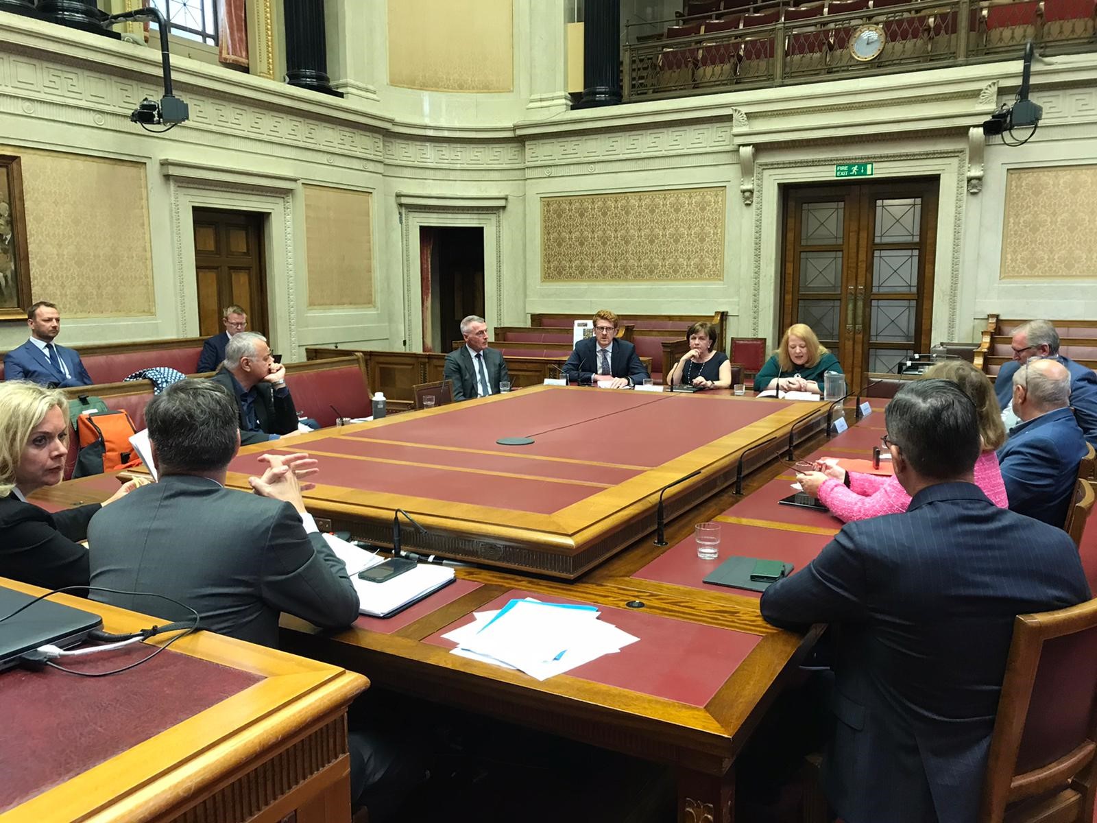 The European Parliament delegation meeting NI MLAs in Parliament Buildings