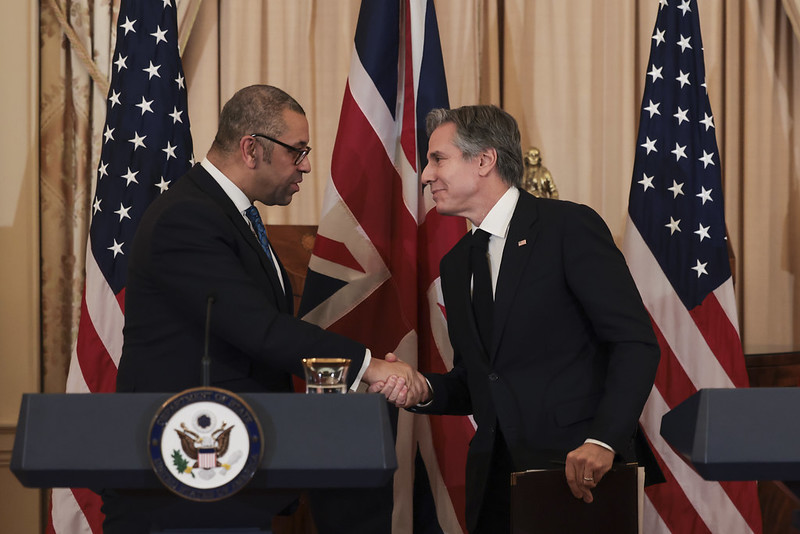 UK Foreign Secretary James Cleverly and US Secretary of State Antony Blinken