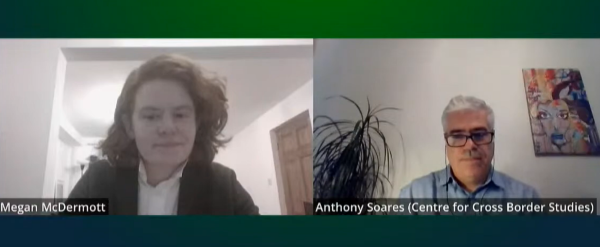 Dr Anthony Soares and Megan McDermott from the Centre for Cross Border Studies