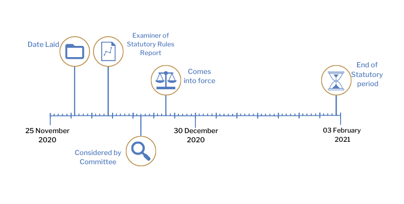This timeline tracker shows the progress of The Marketing of Fruit Plant and Propagating Material (Amendment) Regulations (Northern Ireland) 2020. The exact details are available in the table below.