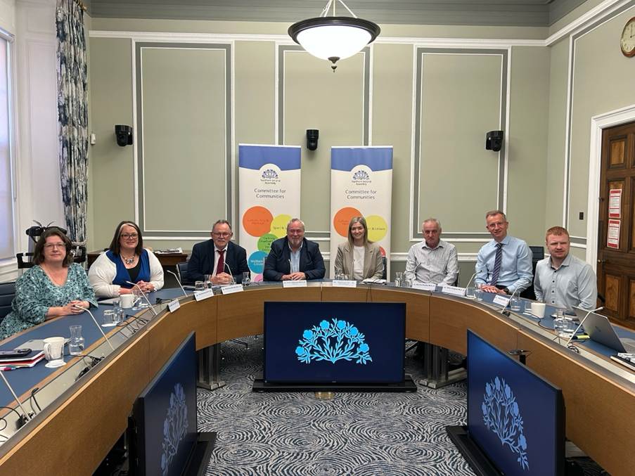 The Committee for Communities meeting in its regular location, Room 29, Parliament Buildings.