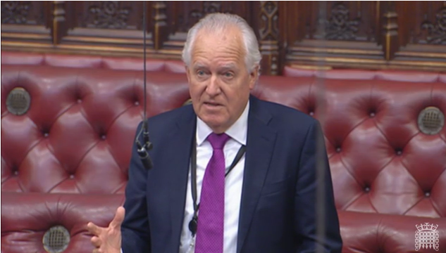Lord Hain, former Secretary of State for Northern Ireland, speaking during the debate in the Lords 